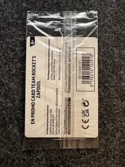 Pokemon Team Rocket’s Zapdos GameStop Stamped Destined Rival Promo Card SEALED - Image 2
