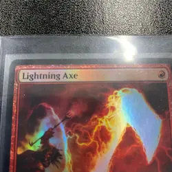 Lightning Axe Card Signed By Dan Scott Magic The Gathering, Artist Proof - Image 2