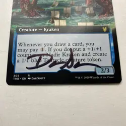 Nadir Kraken Magic The Gathering Card Signed By Dan Scott Artist Proof - Image 2