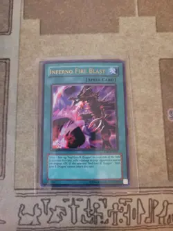 YUGIOH INFERNO FIRE BLAST DR3-EN042 ULTRA UNLIMITED ED MP - Image 1