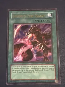 YUGIOH INFERNO FIRE BLAST DR3-EN042 ULTRA UNLIMITED ED MP - Image 1