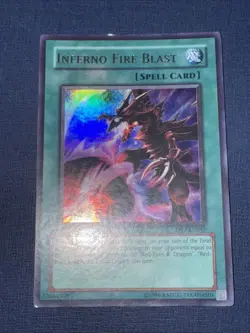 YUGIOH INFERNO FIRE BLAST DR3-EN042 ULTRA UNLIMITED ED MP - Image 2