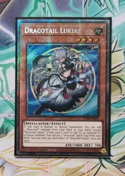Dracotail Lukias Yu-Gi-Oh! JUSH-EN001 Starlight Rare - Image 1