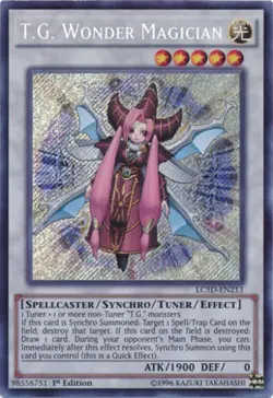 T.G. Wonder Magician - LC5D-EN213 - Secret Rare - 1st Edition - Lightly Played - Image 1