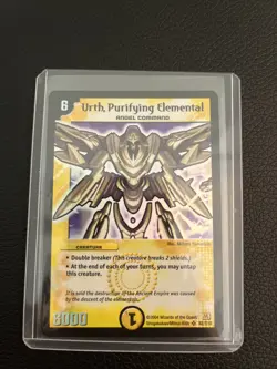 Duel Masters TCG Urth, Purifying Elemental Holo Card DM01 S2/S10 Super Rare - Image 1