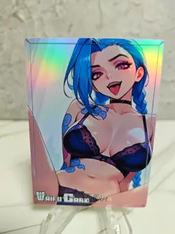 Jinx Trading Card Waifu Goddess Story Anime Girl holo Karte Manga Full Art - Image 1