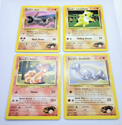 NM Vintage Gym Hero WOTC Pokemon Cards Brock's lot(4): Onix, Vulpix, Sandshrew - Image 2