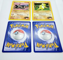 NM Vintage Gym Hero WOTC Pokemon Cards Brock's lot(4): Onix, Vulpix, Sandshrew - Image 4