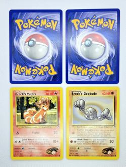 NM Vintage Gym Hero WOTC Pokemon Cards Brock's lot(4): Onix, Vulpix, Sandshrew - Image 5