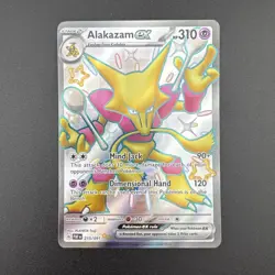 Alakazam ex 215/091 Shiny Full Art Paldean Fates Pokemon Card NM/M - Image 1