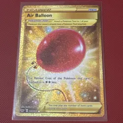 Pokemon TCG Air Balloon Sword & Shield Holo Card 213/202 Secret Rare - Image 1