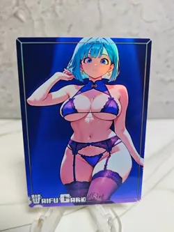Bulma DBZ Trading Card Waifu Goddess Story Anime Girl holo Karte Manga Full Art - Image 1