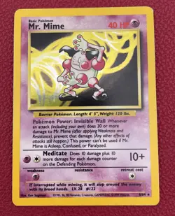 Pokemon TCG - Jungle - Mr. Mime 6/64 No Symbol Error card - Image 3