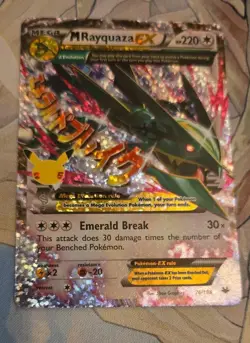 Pokemon TCG Mega M Rayquaza EX Card 76/108 Celebrations - Image 1