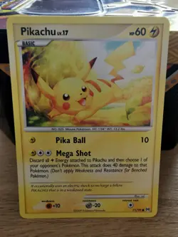 Pokemon Arceus Platinum 2009 Pikachu Card 71/99 NM Condition - Image 1
