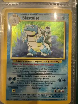 Pokemon TCG Blastoise Base Set Holo Unlimited Rare Card 2/102 WOTC - Image 1