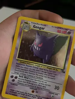 MP Gengar 5/62 Fossil Holo Pokemon Card TCG Vintage - Image 1