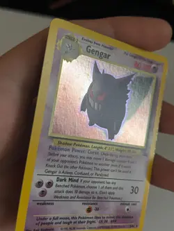 MP Gengar 5/62 Fossil Holo Pokemon Card TCG Vintage - Image 2