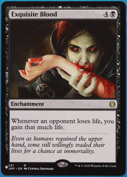 Exquisite Blood (The List) Jumpstart NM Black Rare CARD (498913) ABUGames - Image 1