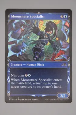 Moonsnare Specialist (335) Showcase Kamigawa: Neon Dynasty NEO MTG Magic - Image 1