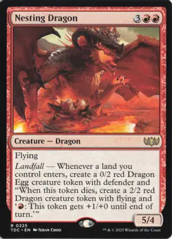 Nesting Dragon Commander: Tarkir: Dragonstorm Non-Foil Near Mint or Better - Image 1