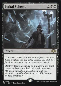 Lethal Scheme Commander: Tarkir: Dragonstorm Non-Foil Near Mint or Better - Image 1