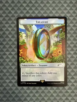 MTG Treasure Token #2094 Rainbow Foil Secret Lair Drop Series (SLD) - Image 1