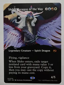 Shiko, Paragon of the Way (Borderless) Tarkir: Dragonstorm Regular - Image 1
