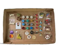 Mixed Lot MTG Magic Dice Pokemon TCG Pins Markers Funko Marvel - Image 1