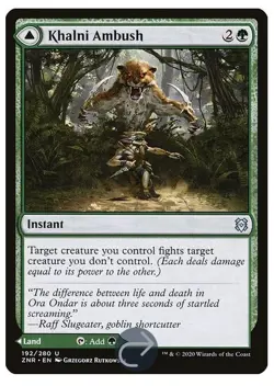 NM Khalni Ambush, MTG, Zendikar Rising, Magic the Gathering, 192 - Image 1