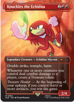 PRE-SALE - Knuckles the Echidna ✨NON-FOIL✨ Secret Lair x Sonic - NM Magic MTG - Image 1
