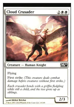 Cloud Crusader Magic 2011 (M11) MTG - NM+ - Image 1