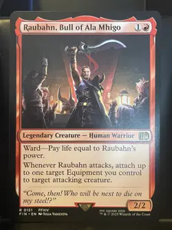 Raubahn Bull of Ala Mhigo #151 NM/M Final Fantasy MTG Magic Red Rare Card - Image 1