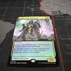 NM Extended Art Foil Wight of the Reliquary, MTG, Modern Horizons 3, Magic, 460 - Image 2