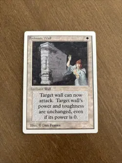 MTG Magic the Gathering Animate Wall Unlimited LP-MP Condition - Image 1