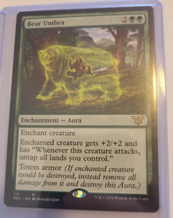 Bear Umbra Commander: Kamigawa: Neon Dynasty Regular - Image 1