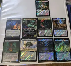 9x Mtg LoTR Extended Art Rare Surge Foil Lot - Image 1