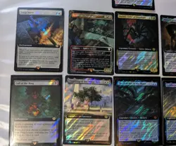9x Mtg LoTR Extended Art Rare Surge Foil Lot - Image 2