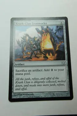 MTG Krark-Clan Ironworks x1- -Fifth Dawn-Mod/Hvy Play - Image 1