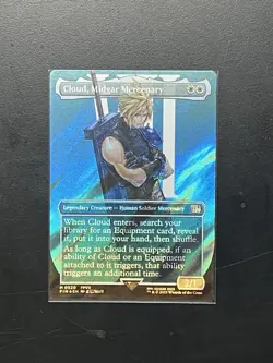 Cloud, Midgar Mercenary (Borderless Surge Foil) Magic: The Gathering - Image 1