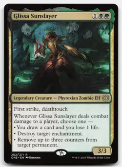 MTG Glissa Sunslayer R Phyrexia: All Will Be One 202 LP - Image 1