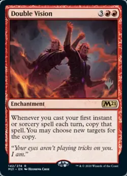 1x Double Vision - Promo Pack MTG Promo Pack Cards NM Magic Regular - Image 1