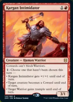 1x Kargan Intimidator - Promo Pack MTG Promo Pack Cards NM Magic Regular - Image 1