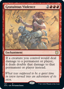 Near Mint, English - 1 x MTG Gratuitous Violence Commander: Adventures in the Fo - Image 1