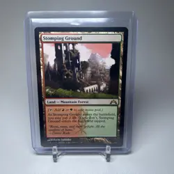 Magic the Gathering Stomping Ground Gatecrash Regular Rare Land Card - Image 1