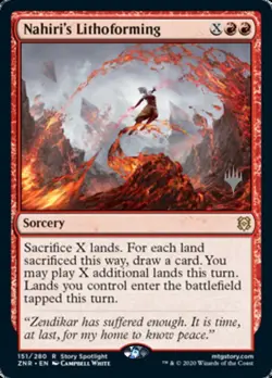 1x Nahiri's Lithoforming - Foil - Promo Pack MTG Promo Pack Cards NM Magic Foil - Image 1