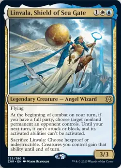 1x Linvala, Shield of Sea Gate - Promo Pack MTG Promo Pack Cards NM Magic Regula - Image 1