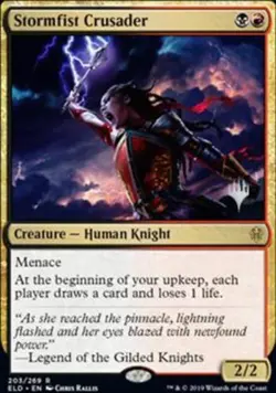 1x Stormfist Crusader - Promo Pack MTG Promo Pack Cards NM Magic Regular - Image 1