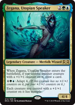 1x Zegana, Utopian Speaker MTG Ravnica Allegiance NM Magic Regular - Image 1