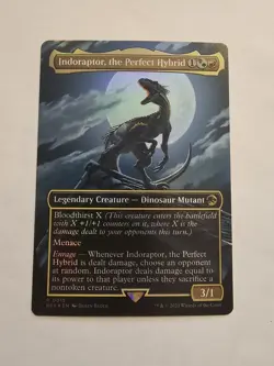 Indoraptor, the Perfect Hybrid Borderless Universes Beyond: Jurassic World Foil - Image 1